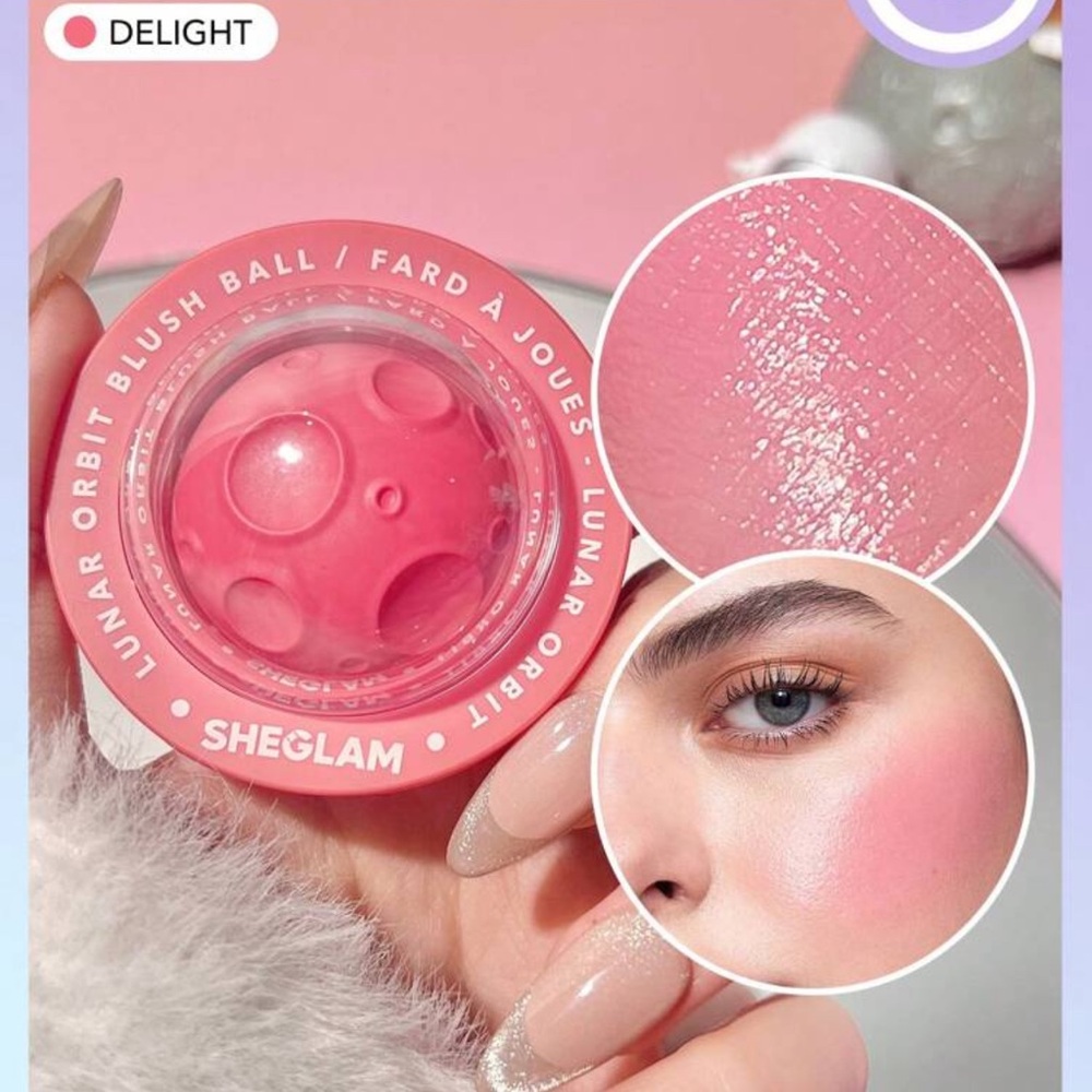 SHEGLAM Lunar Orbit Blush Ball-Delight Xmas Christmas Gift Winter Y2K Pink